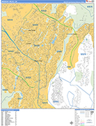 Mission Viejo  Wall Map Basic Style